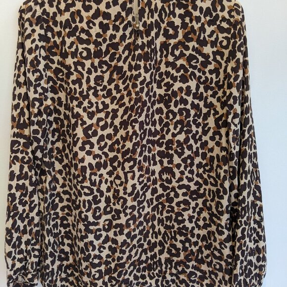Steven Alan leopard print silk blouse, size S - Picture 3 of 9